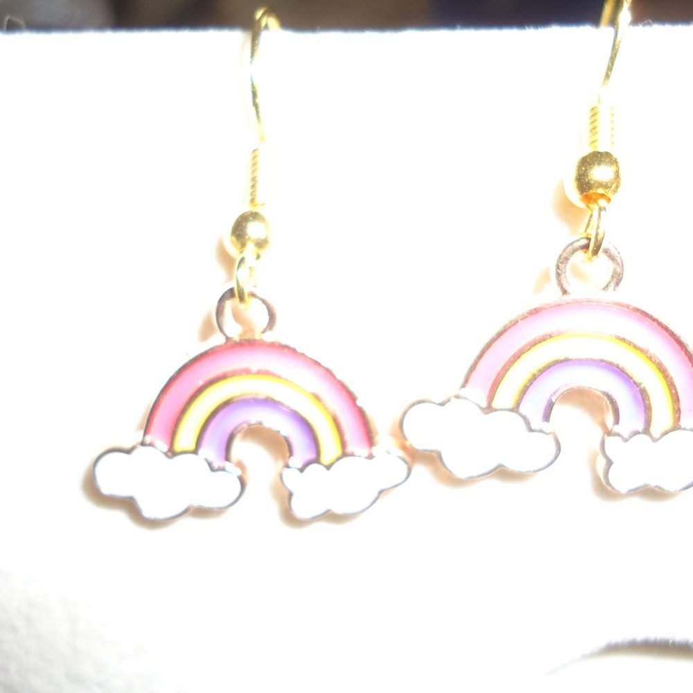 Hanging Rainbow Earrings - Picture 14 of 14